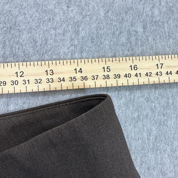 Kenneth Cole Amanda Pant WMNS Size 6 Short Brown Wide Leg Mid Rise Dress Slacks - Picture 7 of 10